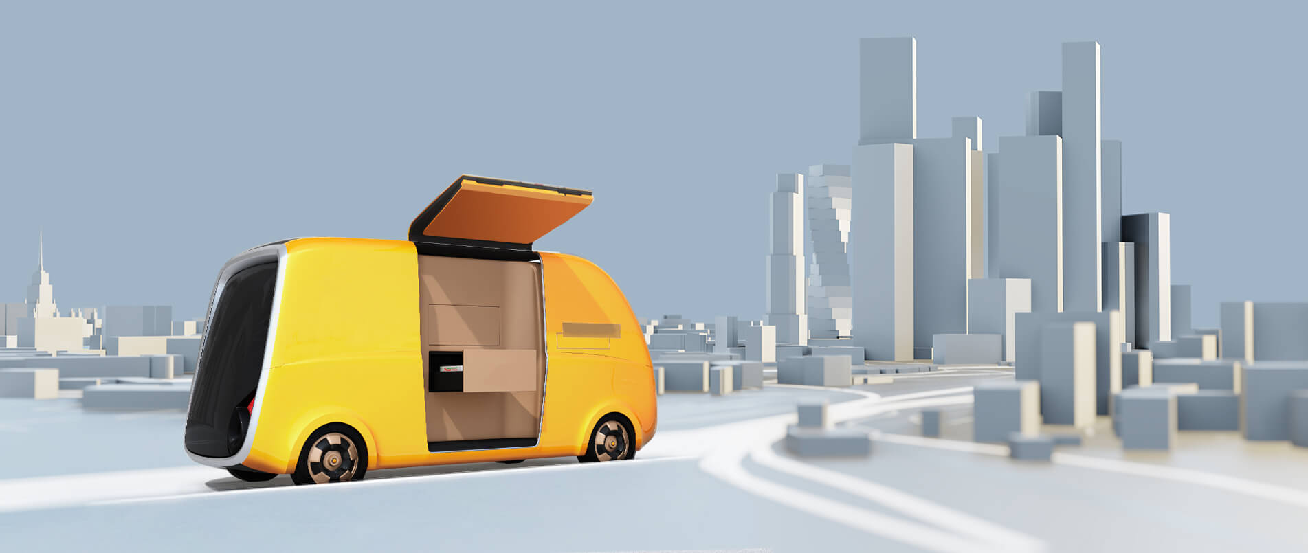 hjc黄金城官网助力无人配送车解急难